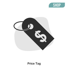 Hangtag / hang tag label flat icon for apps and websites