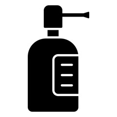 Glyph design icon of hand sanitizer