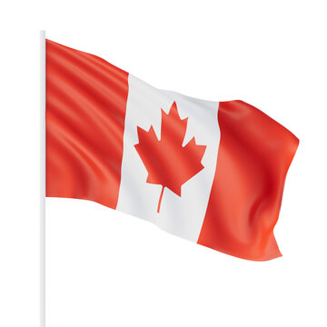 Canada flag. 3d rendering