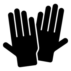 Fototapeta premium Modern design icon of gloves