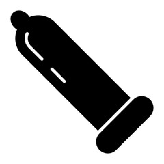 Filled design icon of condom
