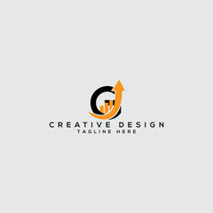O logo and Business Financial Accounting Design Template