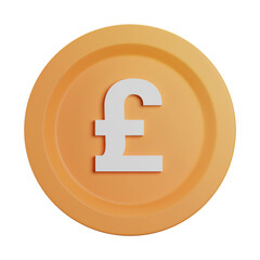 3D cartoon user interface illustration of a circle or perfect round circle icon on an isolated background. With studio lighting and a gradient colourful texture. 3D rendering