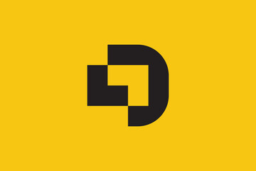 Fototapeta Minimal DL logo. Icon of a LD letter on a luxury background. Logo idea based on the DL monogram initials. Professional variety letter symbol and DL logo on background. obraz