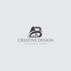 Creative ab letter logo design