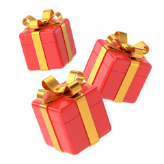 3D gift box. 3D decoration.