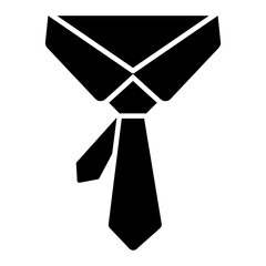 Editable design icon of tie 