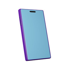 phone isolated on white with blank screen-iso