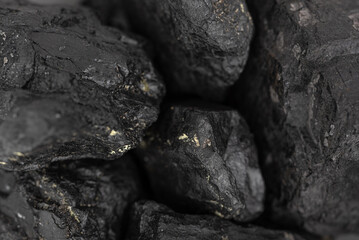 lump of few black coal