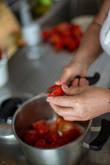 person preparing food