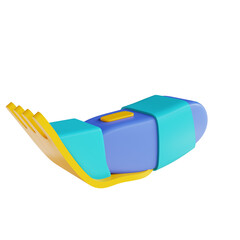 3d illustration electric shaver