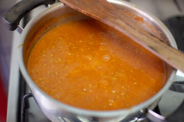soup in a pot