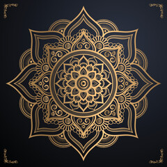Luxury mandala background with ornament golden pattern and download eps file  