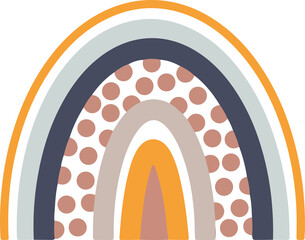 Hand Drawn Rainbows Pastel Color
