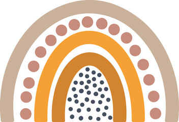 Hand Drawn Rainbows Pastel Color
