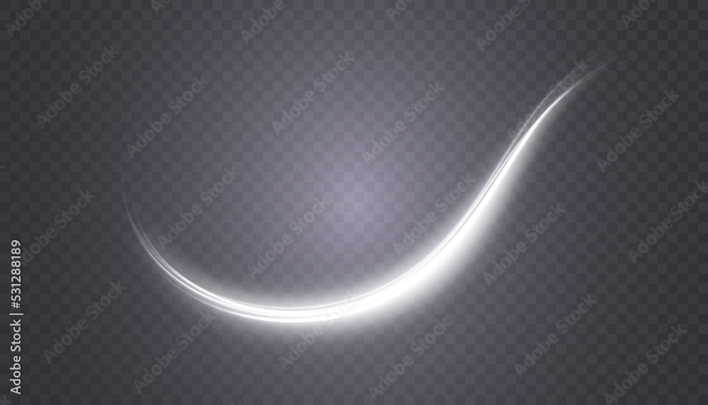 Poster Glowing shiny abstract curved lines. Curve light effect. Futuristic light energy movement effect.	
