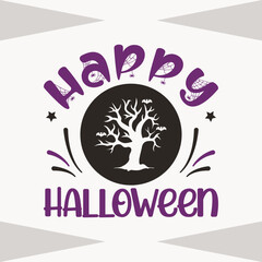 Happy Halloween SVG Cut File, Halloween Quote