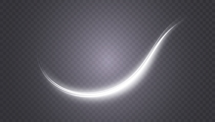 Glowing shiny abstract curved lines. Curve light effect. Futuristic light energy movement effect.	
