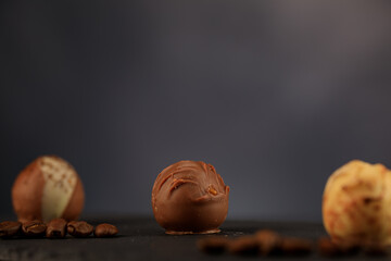 Pralinen im Studio fotografiert