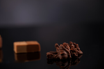 Pralinen im Studio fotografiert