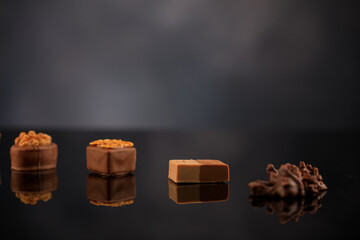 Pralinen im Studio fotografiert