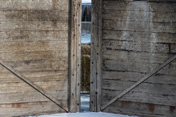 Trent Severn Waterway lock gates