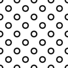 Hollow Circle Stroke Shape Silhouette Pattern