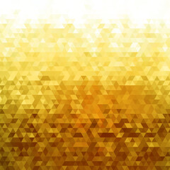 Abstract vector background. Golden triangles. Background for the presentation. eps 10