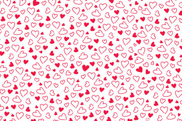 Love valentine heart pattern and gift paper background vector and eps