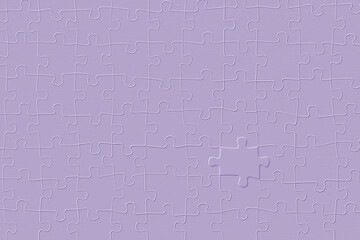 Embossed piece of a lavender jigsaw puzzle.