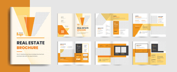 Real Estate Brochure Layout pages brochure catalog magazine theme fully editable file