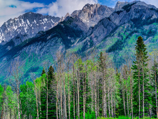 Mountains in the Canadian Rockies