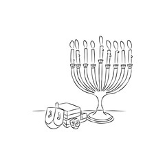 It's a beautiful Chanukah  picture.
