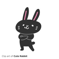 かわいいウサギのキャラクターのイラスト