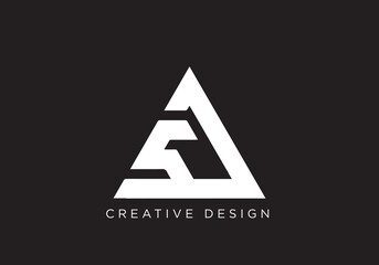 Letter SA SD Logo Design , SD SA Icon - obrazy, fototapety, plakaty
