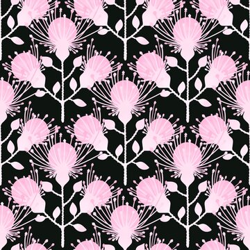 Floral seamless flower pattern for wrapping and linens and fabrics and clothes print and kids and kitchen textiles © Tetiana