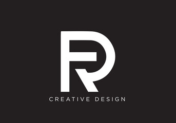 Letter FR Logo Design , FR Icon