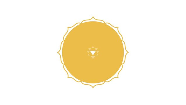 The Shri Yantra, The Shri Chakra, a mystical diagram. Mandala Symbol. Moving animation banner