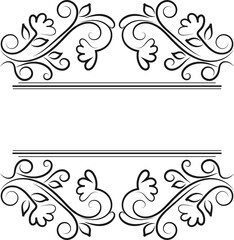 Calligraphic design elements . Decorative swirls or scrolls, vintage frames , flourishes, labels and dividers