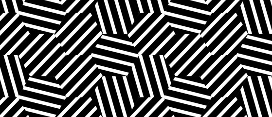  Abstract background with black and white stripes