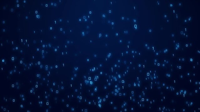 computer binary code numbers falling. computer binary code digital rain. Binary Code Matrix Background With Numbers Moving Downward On Screen