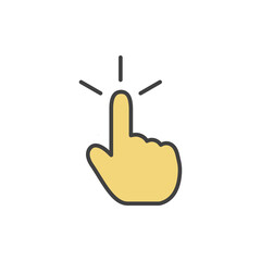 touch icon vector illustration logo template for many purpose. Isolated on white background. full color