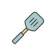 Spatula icon vector illustration logo template for many purpose. Isolated on white background. full color