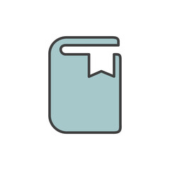 book icon vector illustration logo template for many purpose. Isolated on white background. full color