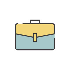 Work bag icon vector illustration logo template for many purpose. Isolated on white background. full color
