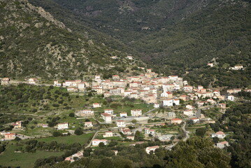 Fototapeta na wymiar Village de Pietralba. Corse