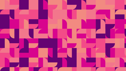 red, pink and blue geometric pattern, wallpaper for fabric, tile and tablecloth