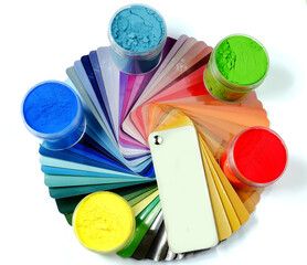 Color catalog for paints and powder coatings