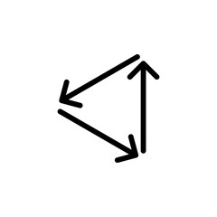 Arrow sign symbol line icon suitable for any purpose