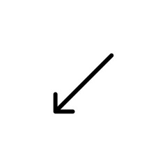 Arrow sign symbol line icon suitable for any purpose